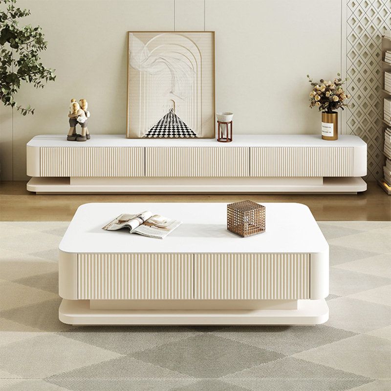 White Oak Media Stand